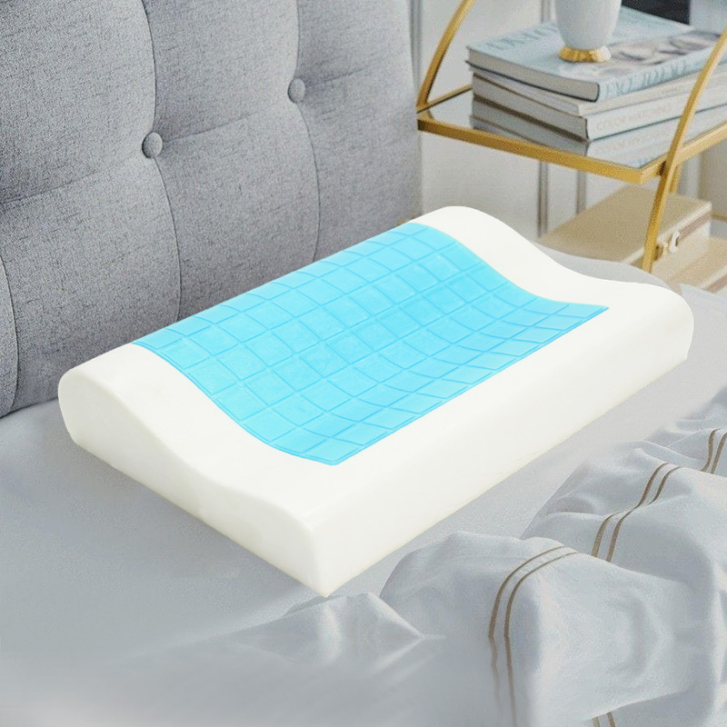 B-Shaped Comfortable Malaking Wave Neck Gel Pillow