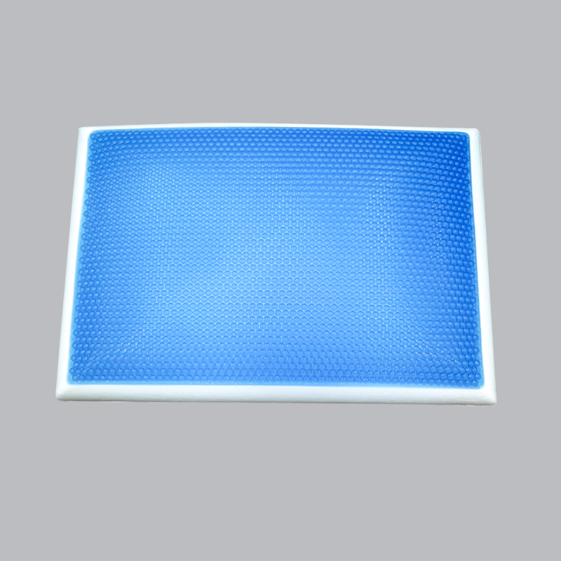 Asul na Polka Dot Slow Rebound Gel Pillow